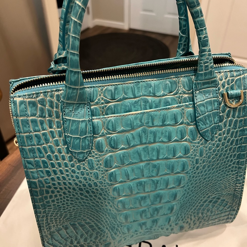 NWOT Brahmin Small Caroline & Veronica Wallet Set in Mermaid Green - Picture 6 of 13